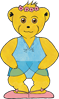 Graphic of Melody Bear in a demi plie