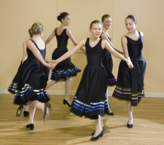 Photo of girls doing RAD character dancing